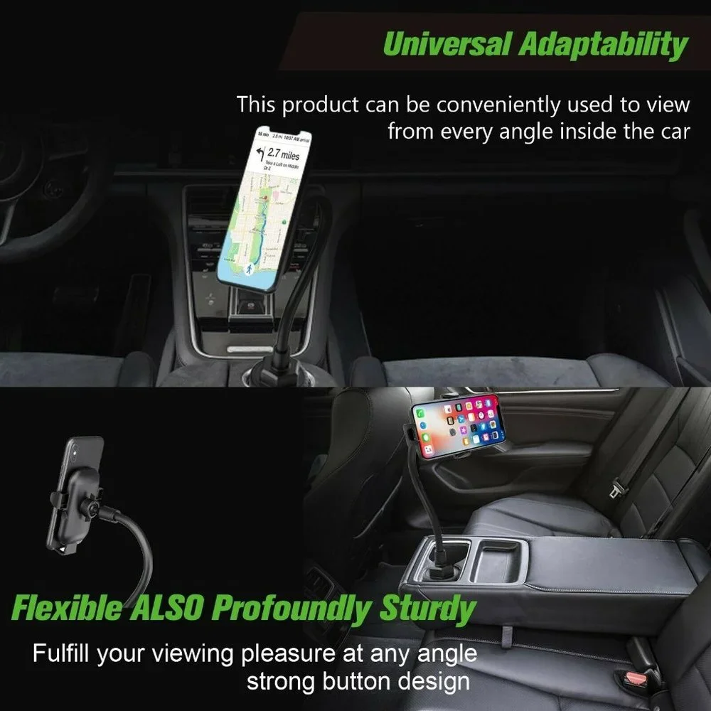 NEW Esoulk Strong Phone Universal Cup Holder Mount 11 Inch Flexible Gooseneck